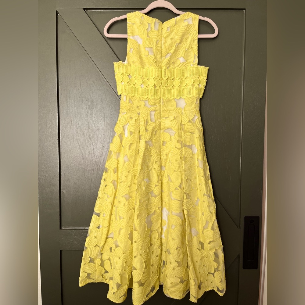 Antonio Melani Leta Organza Jacquard lace midi dress - Picture 3 of 6